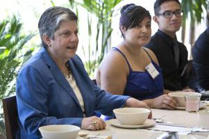Janet Napolitano with Fiat Lux students